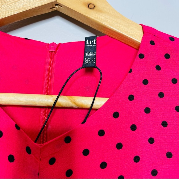 ZARA hot pink polka dot dress - Picture 8 of 14